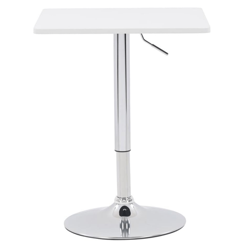 Masa de bar cu inaltime reglabila, alb, 57x57x84,5-104 cm, FLORIAN 3 NEW — imaginea 4