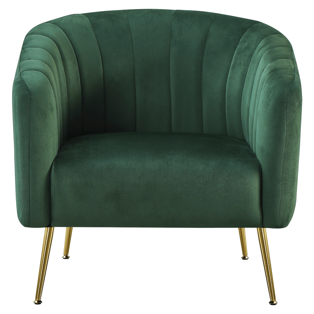 Fotoliu de design, tesatura Velvet verde inchis/gold crom-auriu, BAGY — imaginea 4