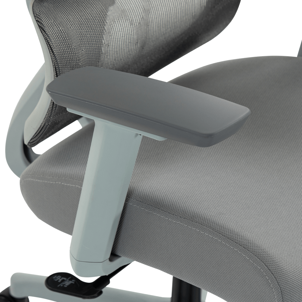 Scaun de birou, gri deschis/gri, Portanta 150 kg, ERMEN NEW — imaginea 4
