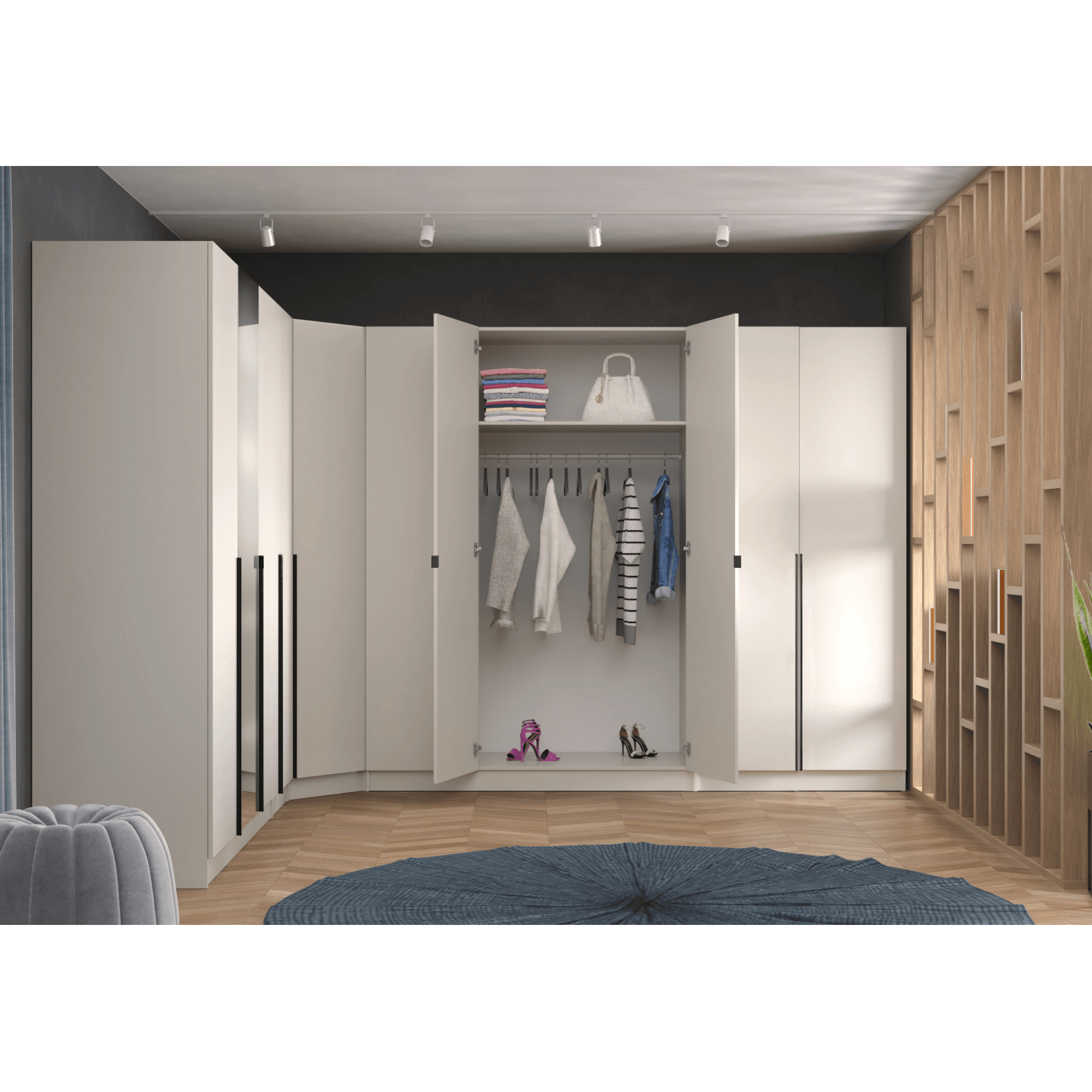 Corp dulap 50, cu polite, casmir, KREO — imaginea 10
