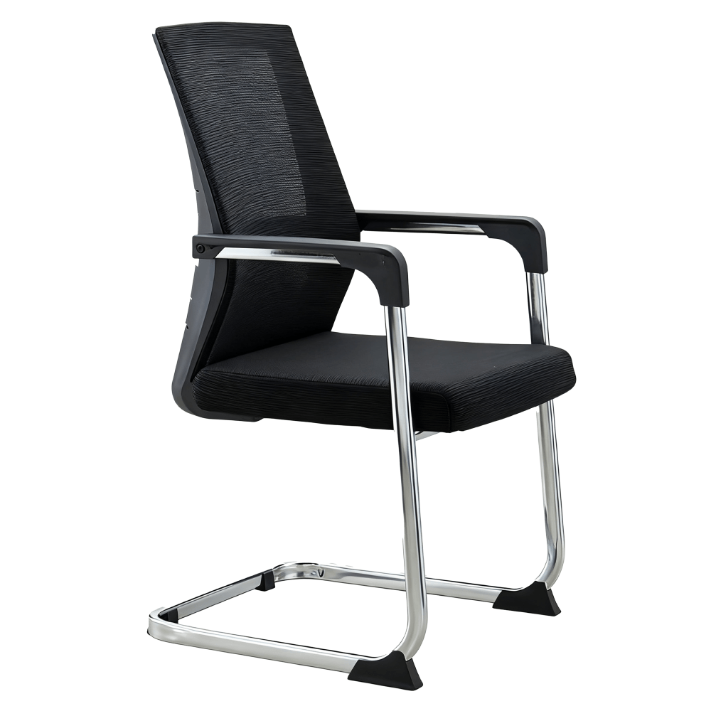 Scaun de conferinta, negru/crom, SALMAN NEW — imaginea 3