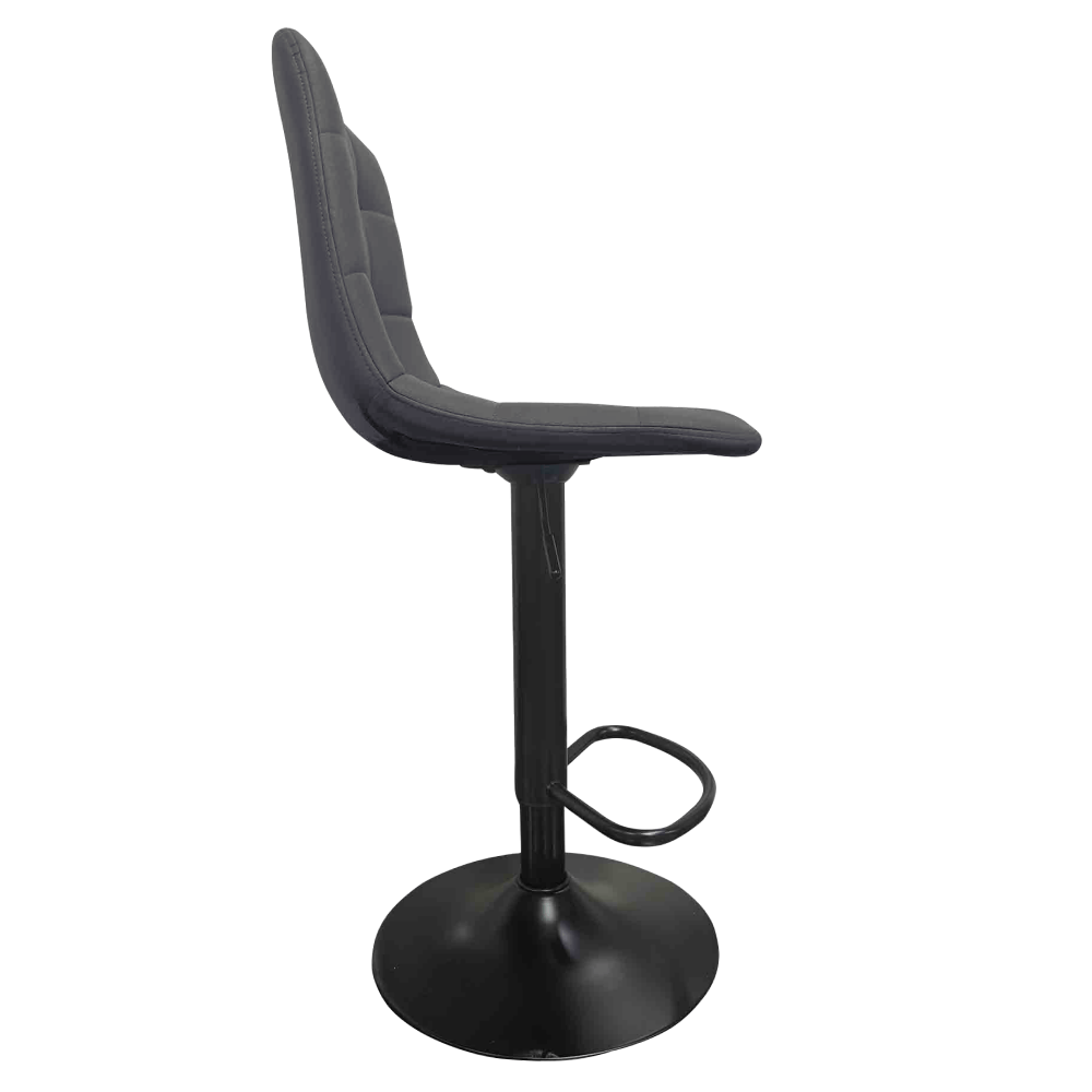 Scaun de bar, gri/negru, LAHELA NEW — imaginea 2