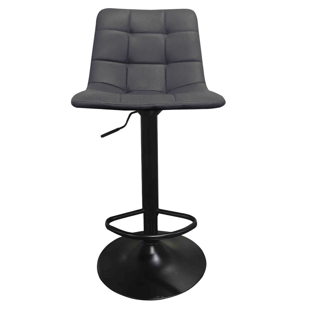 Scaun de bar, gri/negru, LAHELA NEW — imaginea 3