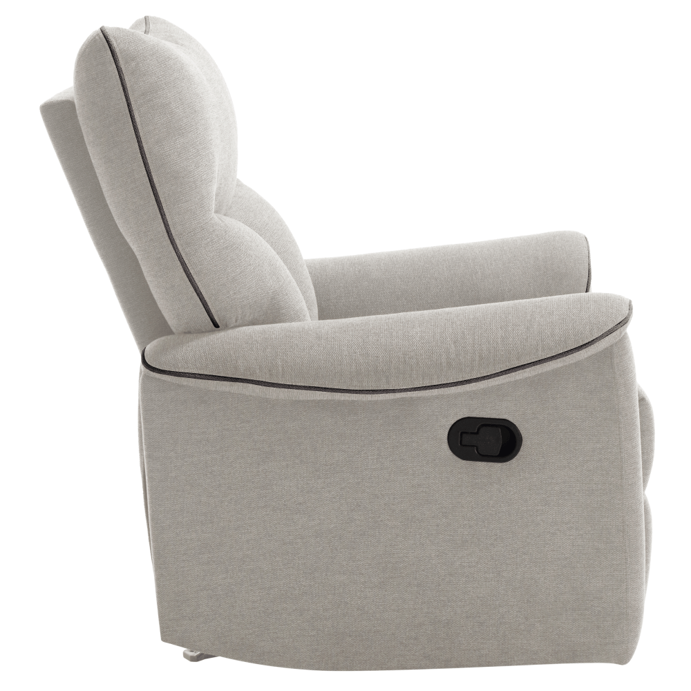 Fotoliu relaxant, bej/maro, NADER — imaginea 3