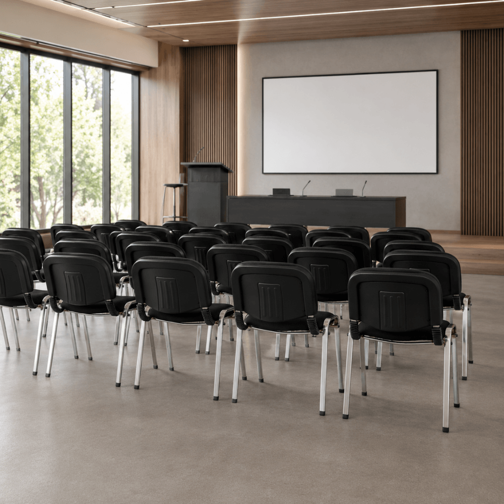 Scaun de birou, negru/crom, ISO CHROM — imaginea 10