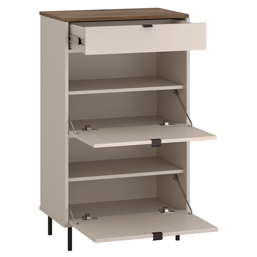Comoda, casmir/stejar castello, EYCO 2D1S — imaginea 2