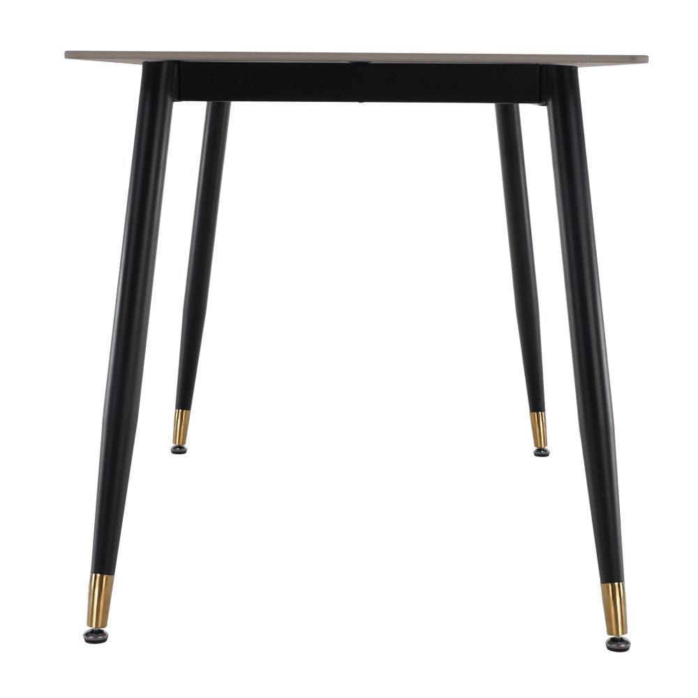 Masa de sufragerie, gri marmura/neagra/aur, 121x71 cm, FLORENC TIP 1 — imaginea 14