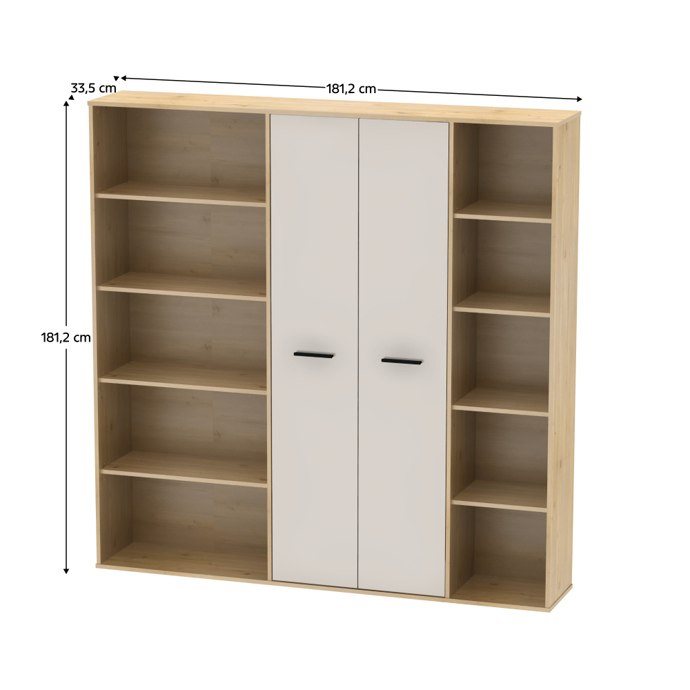 Dulap cu rafturi, stejar artisan/casmir, MAURUS NEW MA50 — imaginea 4