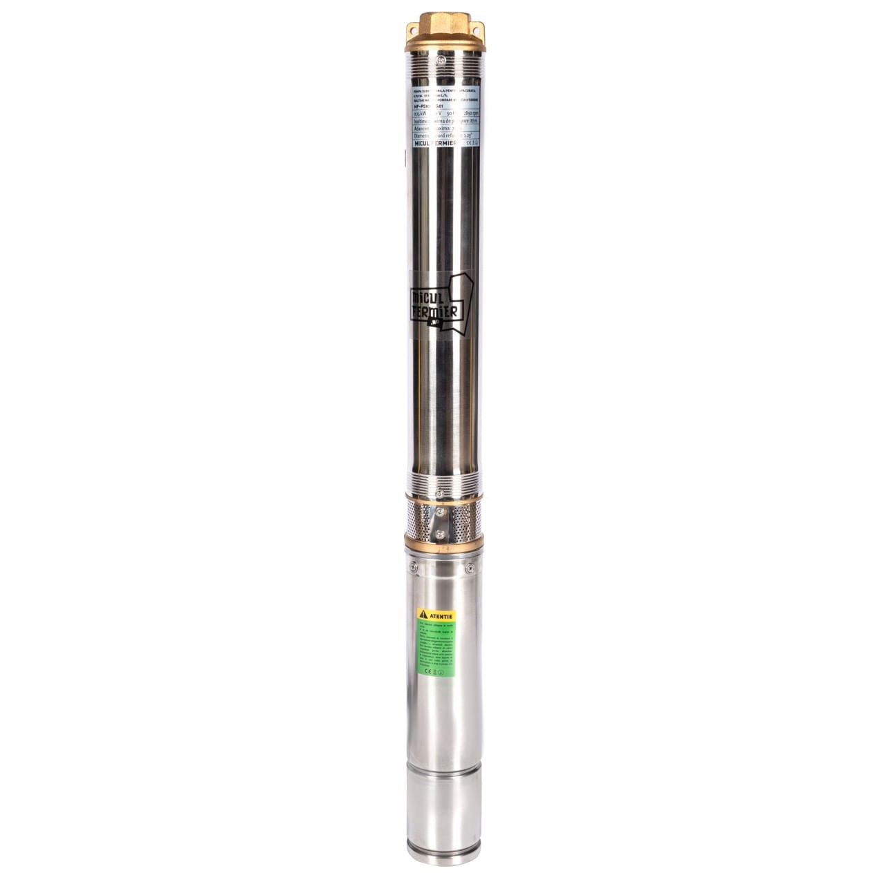 Pompa submersibila micul fermier, diametru 3.5", 0.75 kw, debit maxim 4500 l/h, inaltime maxima de pompare 87m, 13 turbi — imaginea 3