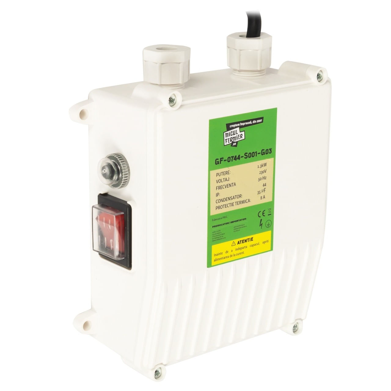Pompa submersibila micul fermier, 1.3 kw, debit maxim 3000 l/h, inaltime maxima de pompare 60m, 1 turbina — imaginea 3