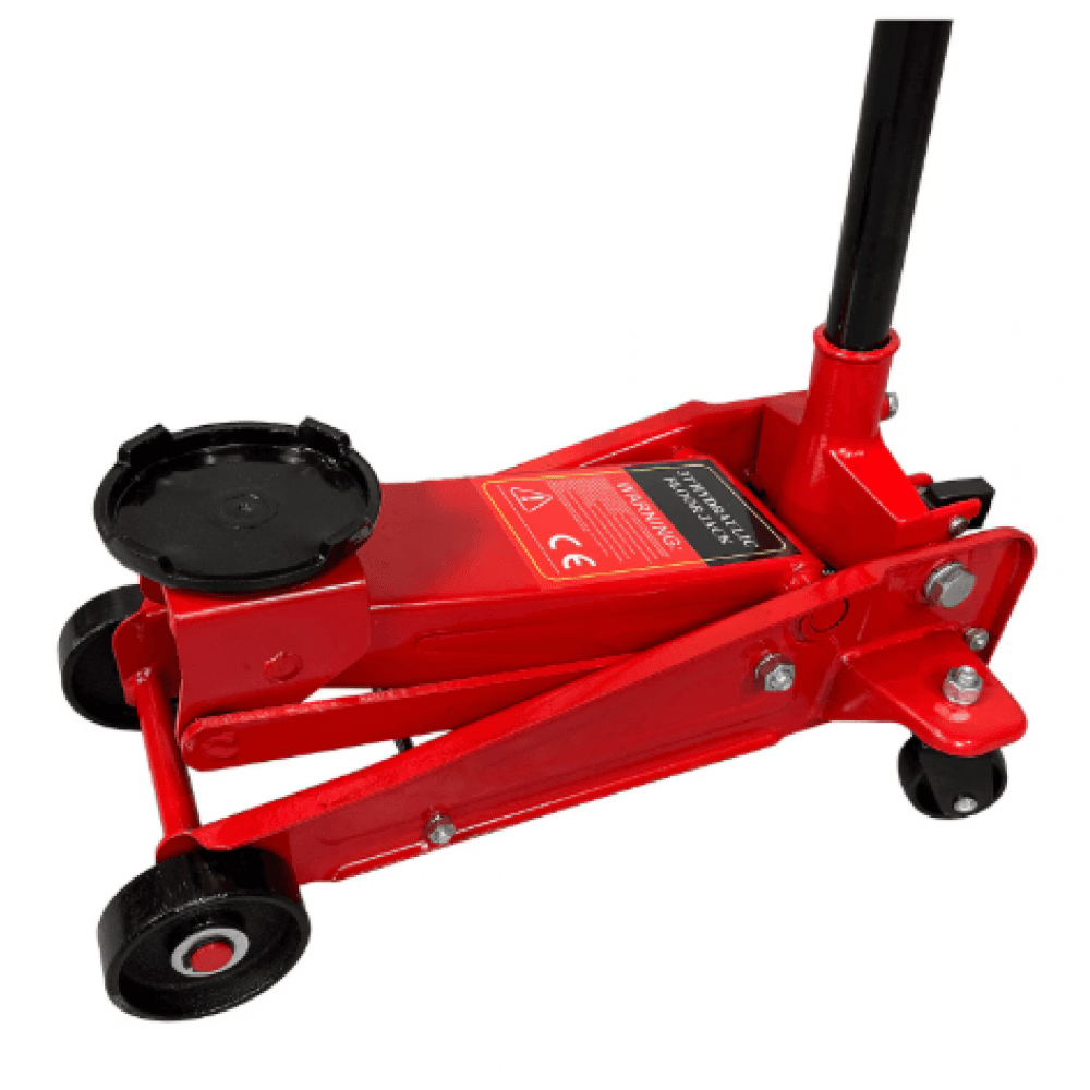 Cric Hidraulic 3T, tip Crocodil, cu Roti, Usor de instalat, Usor de manevrat