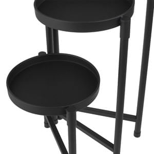 Suport Metalic Modern cu 3 Nivele pentru Ghivece de Flori — imaginea 5