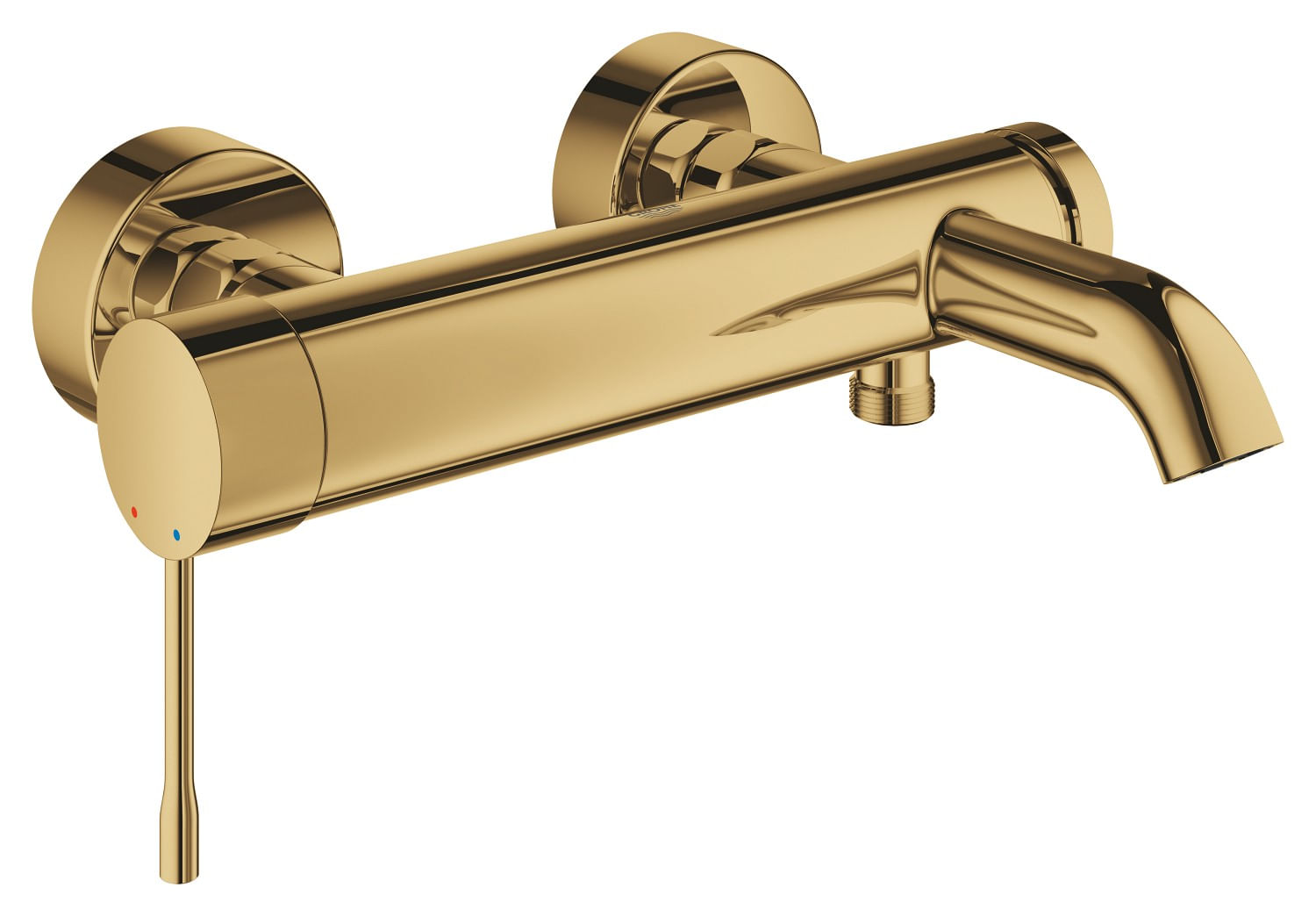 Baterie cada Grohe 25250GL1, Essence, 1/2'', diverter, anti-reflux, lucios, auriu — imaginea 2