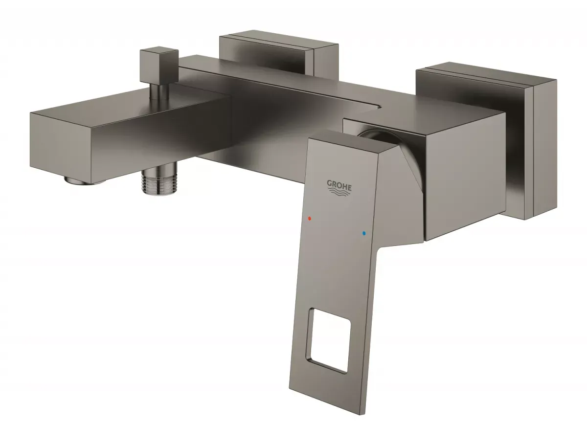 Baterie cada Grohe Eurocube 23140AL0, 1/2'', cartus ceramic, diverter, protectie reflux, mat, grafit — imaginea 2