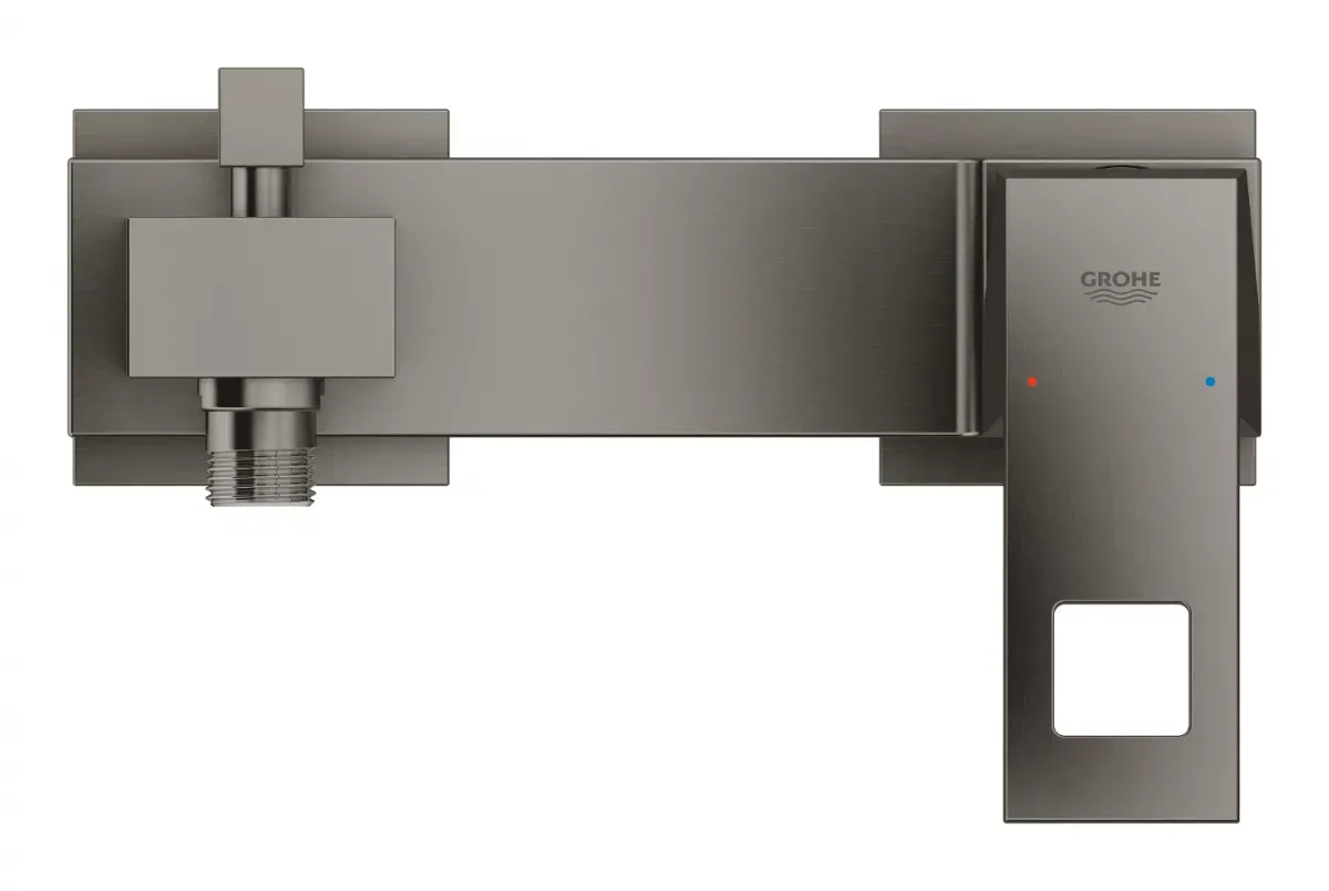Baterie cada Grohe Eurocube 23140AL0, 1/2'', cartus ceramic, diverter, protectie reflux, mat, grafit — imaginea 3