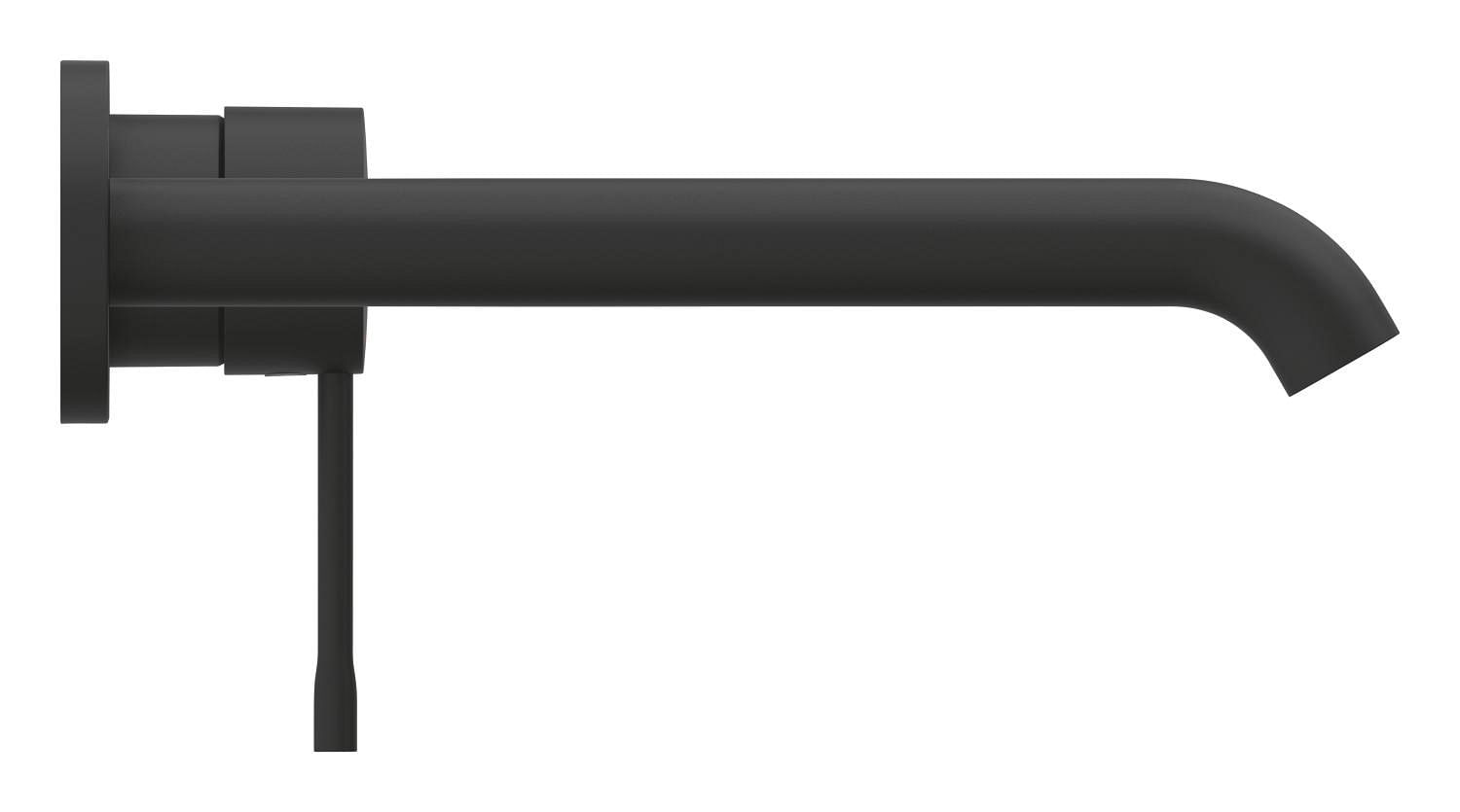 Baterie lavoar Grohe 29193KF1, Essence, pe perete, 230 mm, necesita valva, mat, negru — imaginea 2