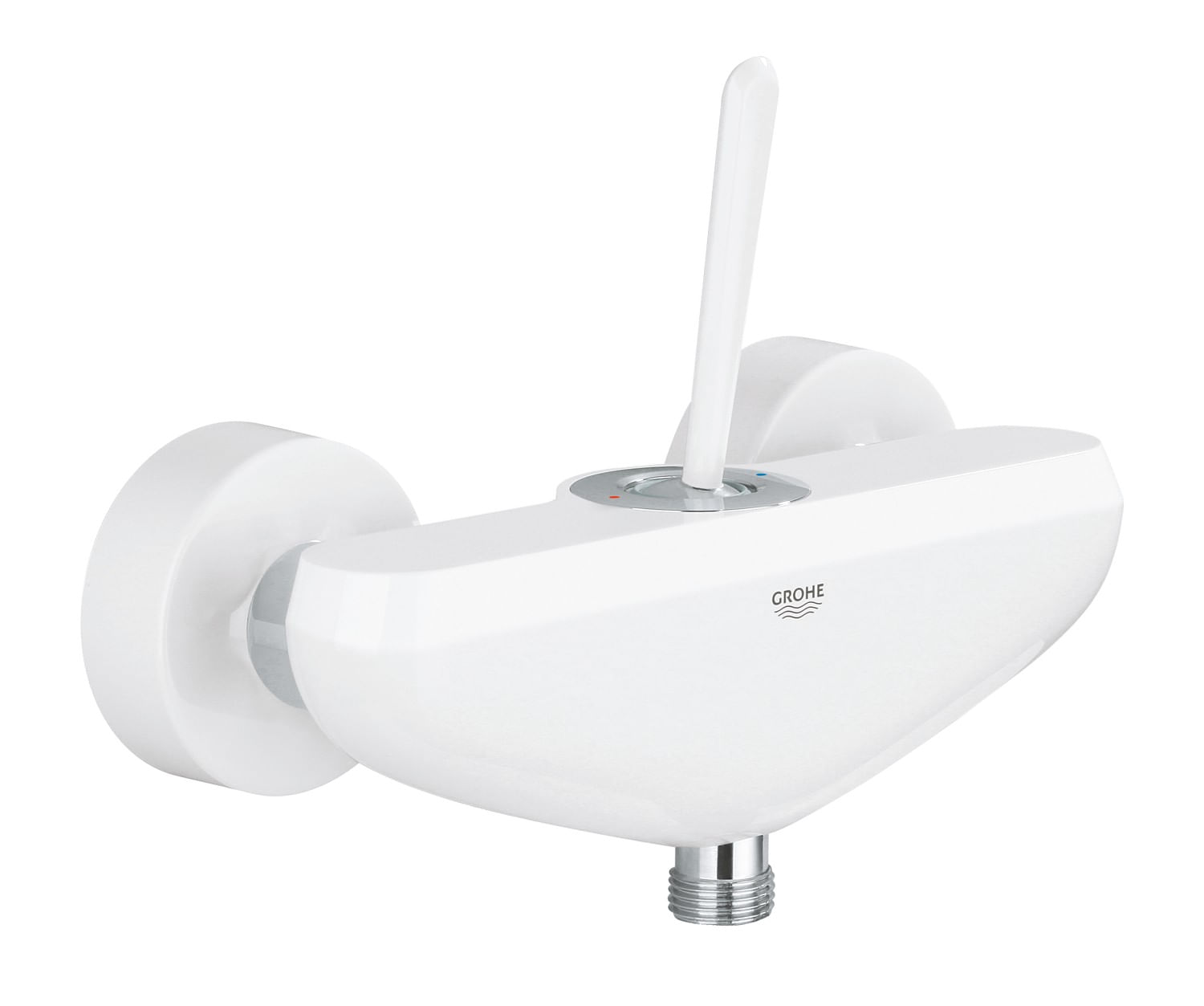 Baterie dus Grohe 23430LS0, Eurodisc Joy, 1/2'', aparenta, cartus ceramic, alb — imaginea 3