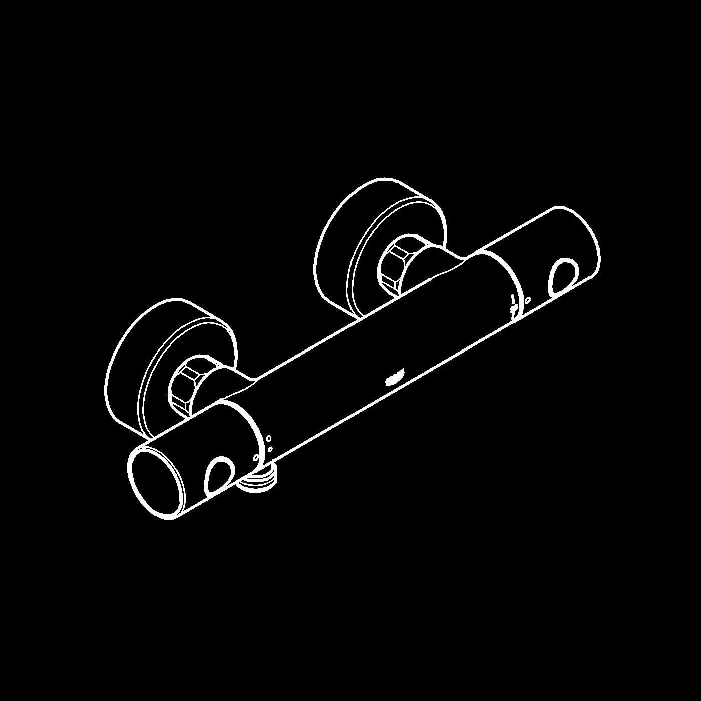 Baterie dus Grohe 34765AL0, Grohtherm 800, aparenta, termostat, mat, grafit — imaginea 3
