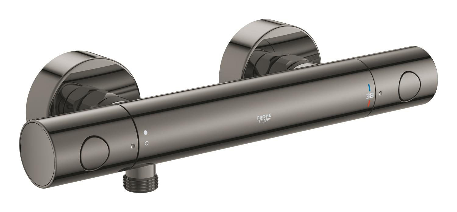 Baterie dus Grohe 34765A00, Grohtherm 800, aparenta, termostat, lucios, grafit — imaginea 4