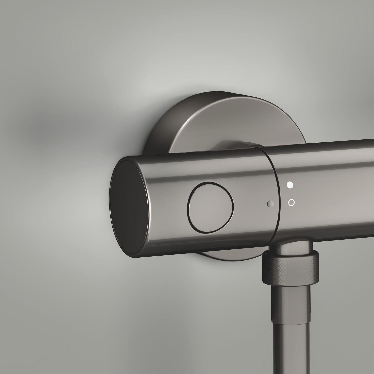 Baterie dus Grohe 34765A00, Grohtherm 800, aparenta, termostat, lucios, grafit — imaginea 11