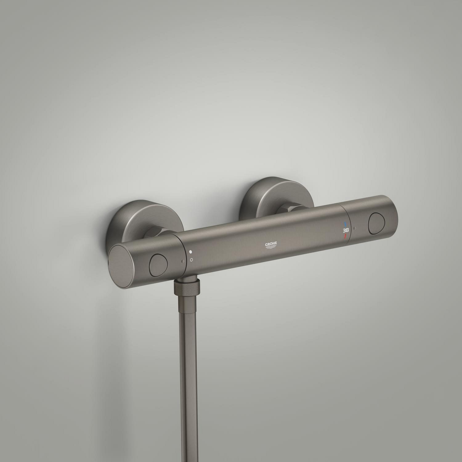Baterie dus Grohe 34765AL0, Grohtherm 800, aparenta, termostat, mat, grafit — imaginea 11