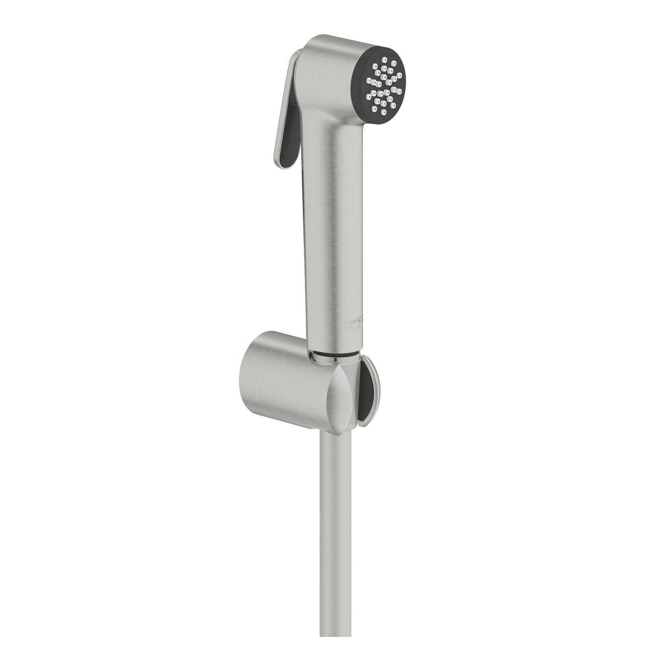 Set dus igienic Grohe 27513DC1, Tempesta-F, 1/2'', 1 functie, suport, furtun, mat, otel satinat — imaginea 2