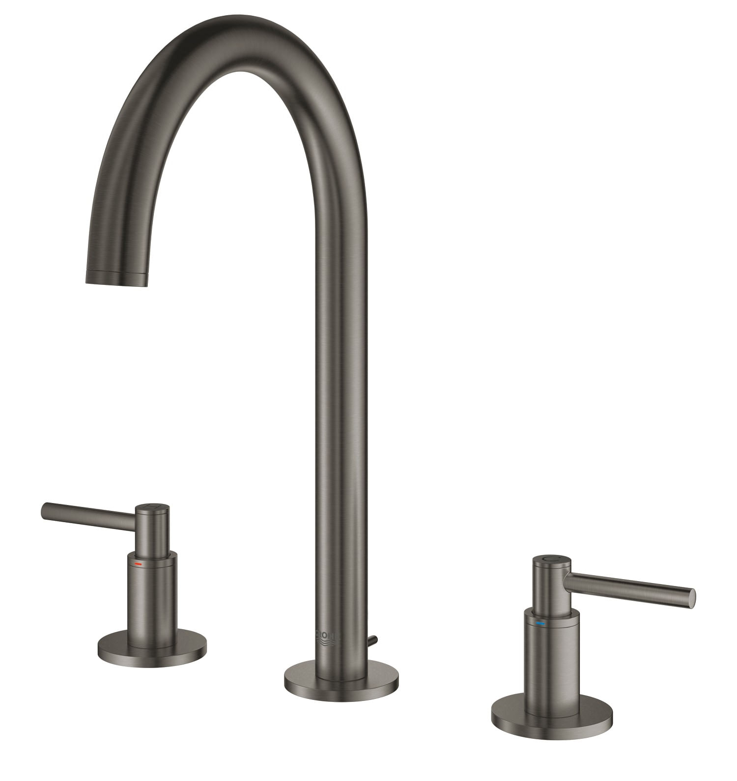 Baterie lavoar Grohe 20009AL3, Atrio, pe blat, M, 291 mm, ventil, mat, grafit — imaginea 2