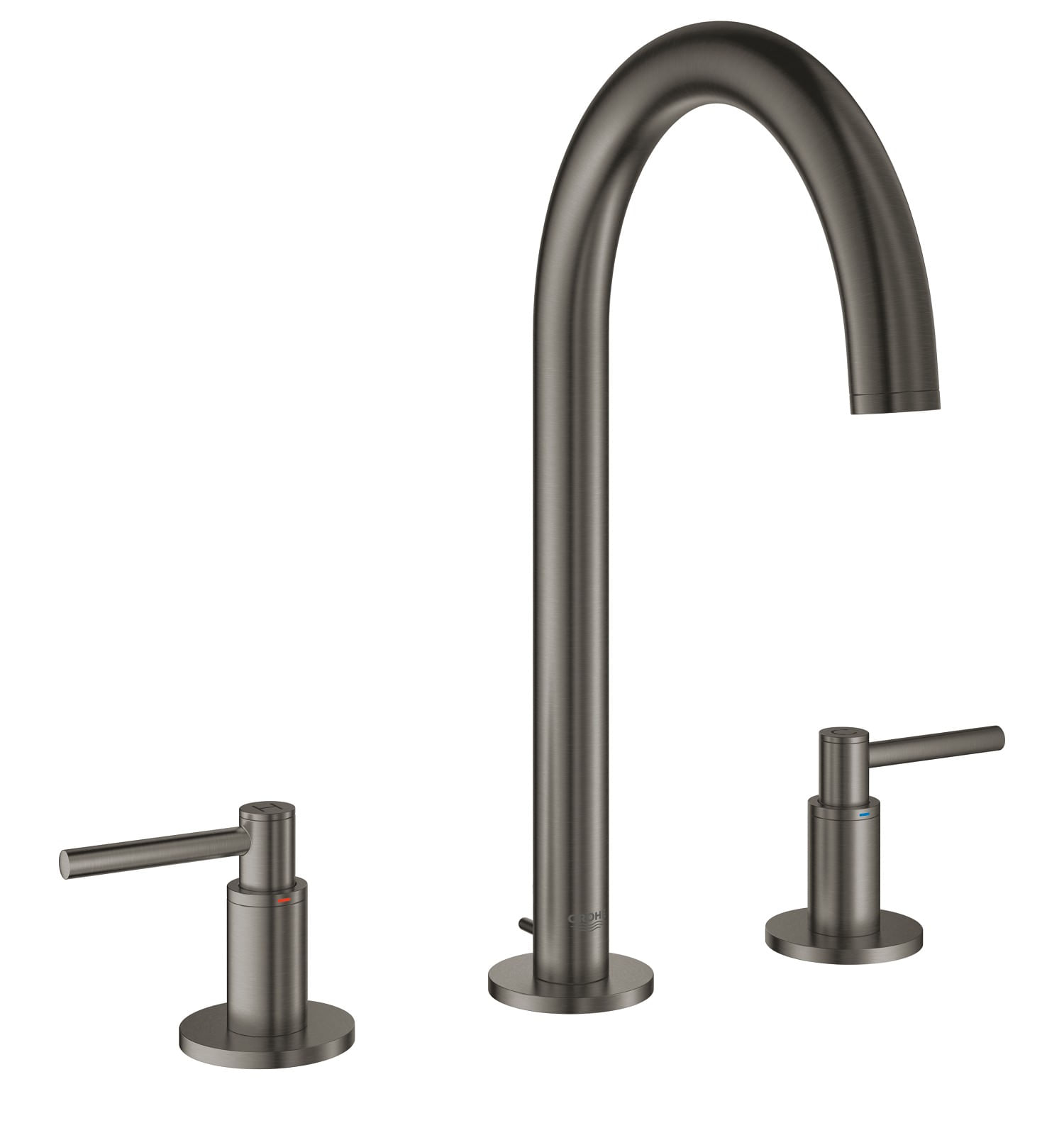 Baterie lavoar Grohe 20009AL3, Atrio, pe blat, M, 291 mm, ventil, mat, grafit — imaginea 4