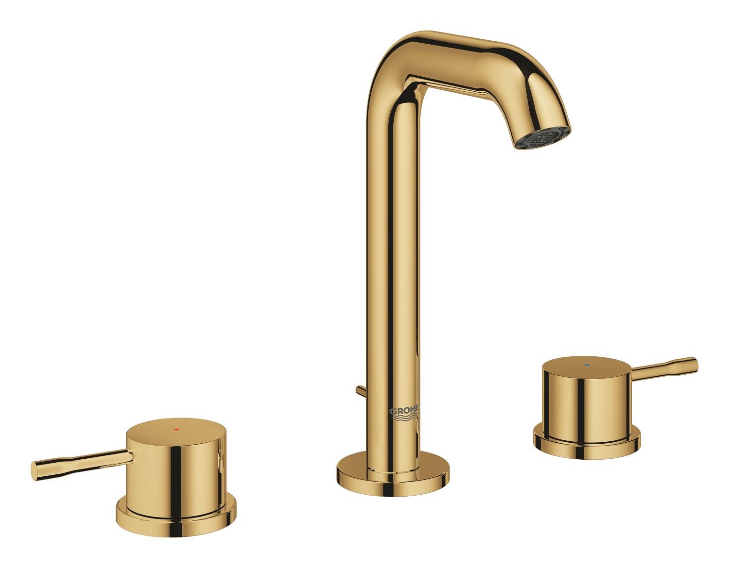 Baterie lavoar Grohe 20296GL1, Essence, M, 193 mm, ventil, lucios, auriu — imaginea 4