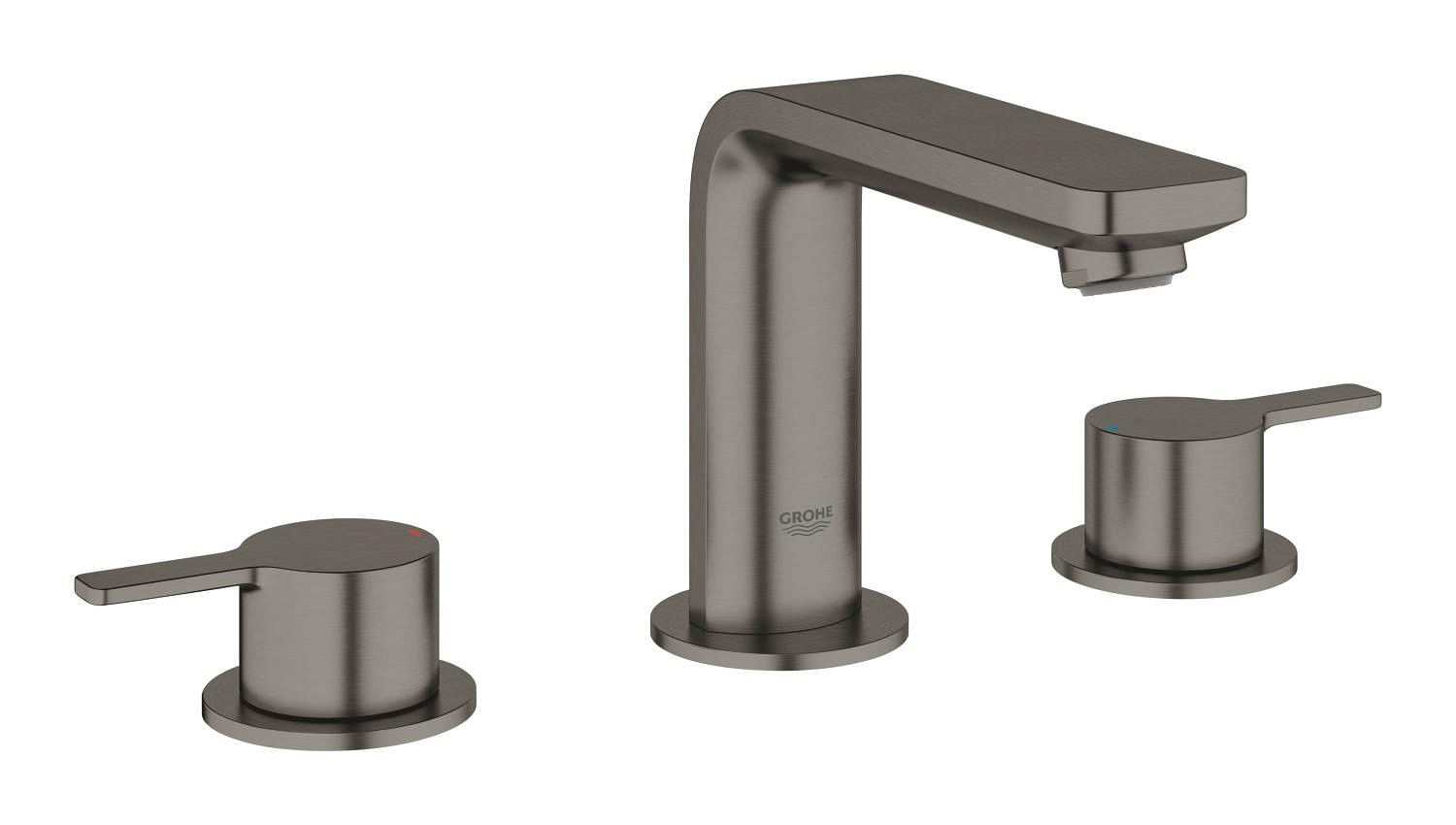Baterie lavoar Grohe 20304AL1, Lineare, S, 120 mm, ventil, mat, grafit — imaginea 2
