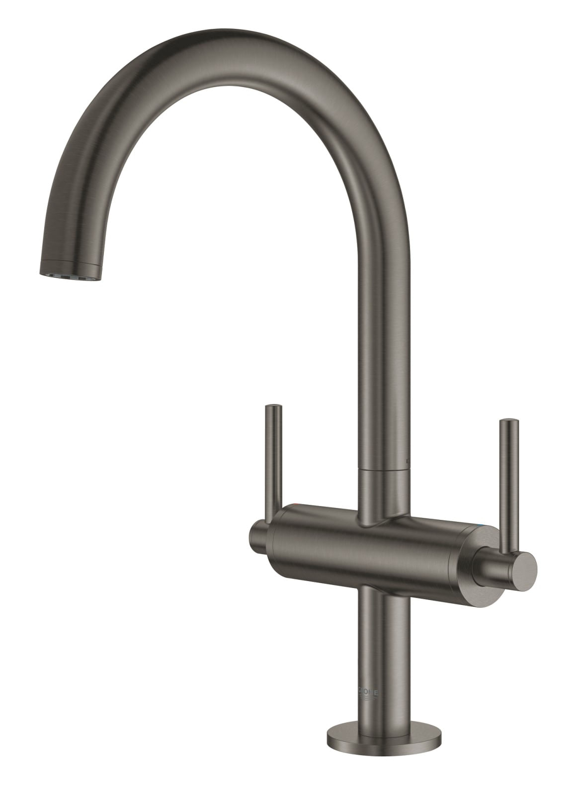Baterie lavoar Grohe 21022AL3, Atrio, 3/8'', L, 303 mm, ventil, mat, grafit — imaginea 3