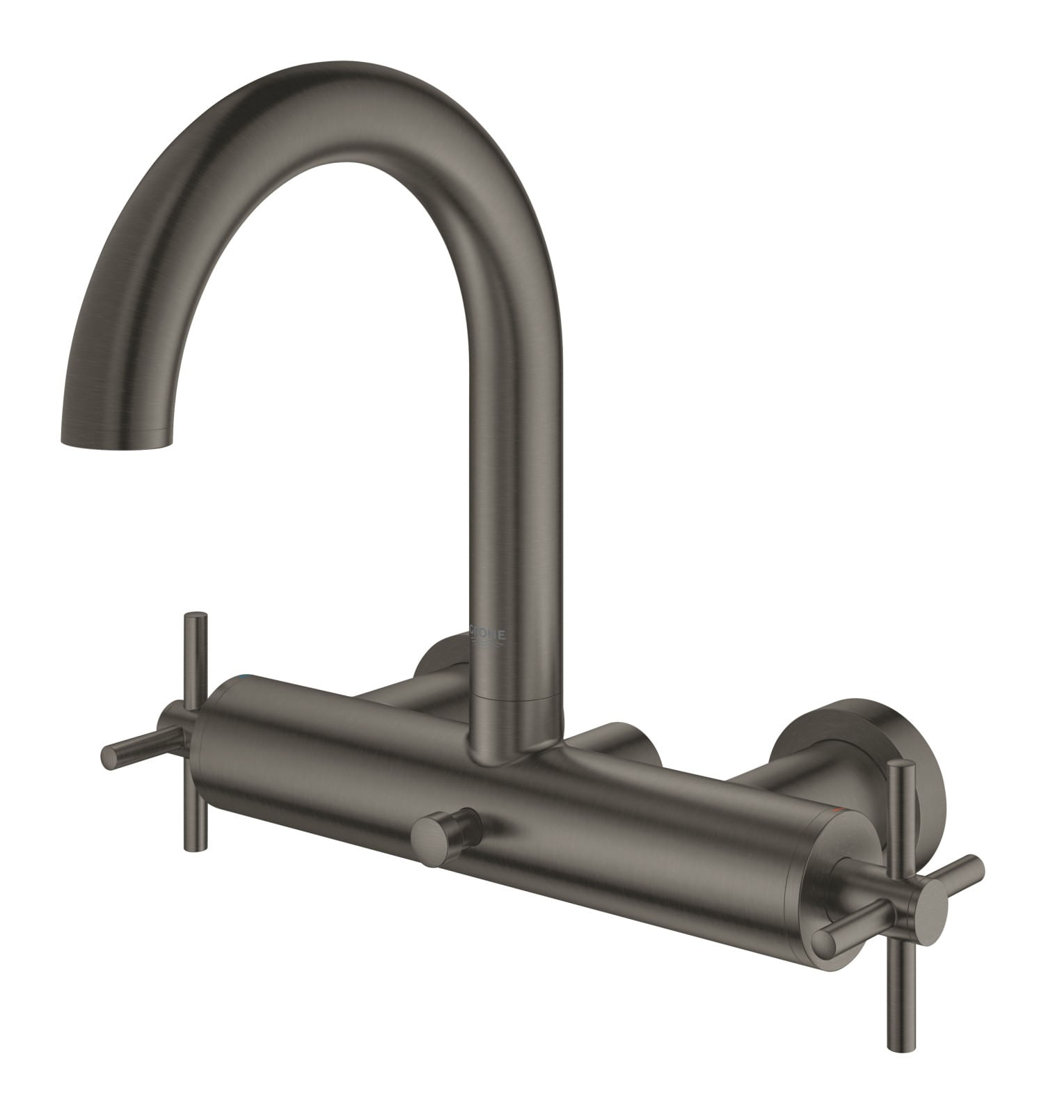 Baterie cada Grohe 25010al3, Atrio, aparenta, dubla comanda, diverter, mat, grafit — imaginea 4