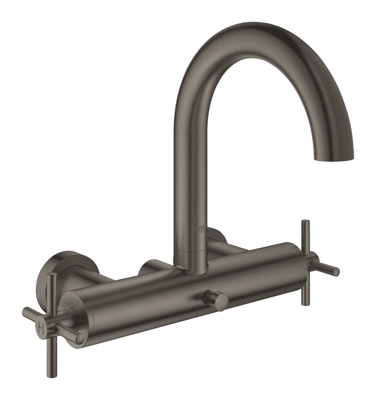 Baterie cada Grohe 25010al3, Atrio, aparenta, dubla comanda, diverter, mat, grafit — imaginea 5