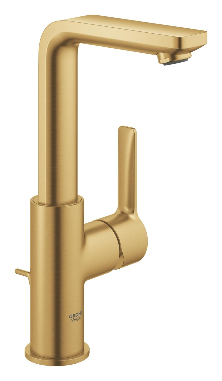 Baterie lavoar Grohe 23296GN1, Lineare, L, 252 mm, ventil, mat, auriu — imaginea 7