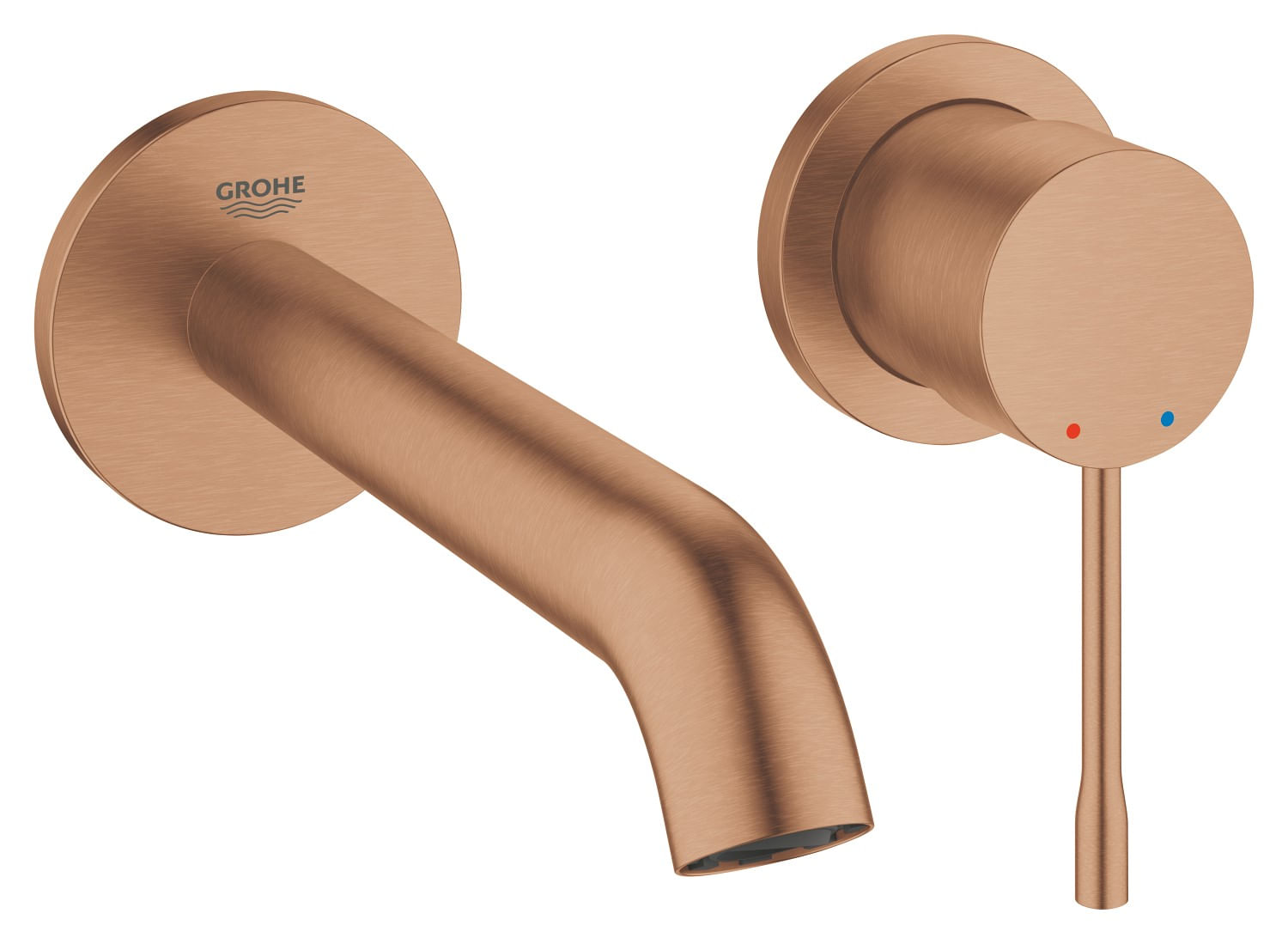 Baterie lavoar Grohe 29192DL1, Essence, 1/2'', pe perete, L 183 mm, necesita valva, mat, cupru — imaginea 3