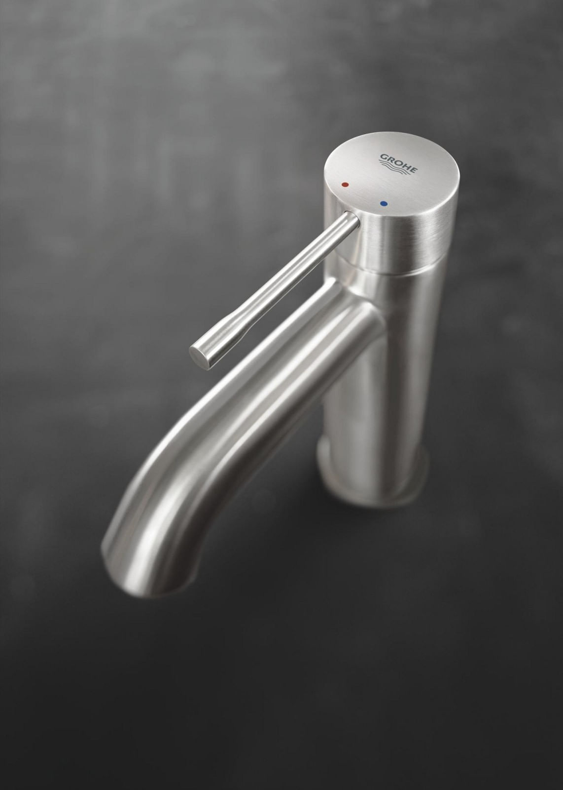 Baterie lavoar Grohe 24171DC1, Essence, S, 174 mm, ventil, mat, otel satinat — imaginea 4