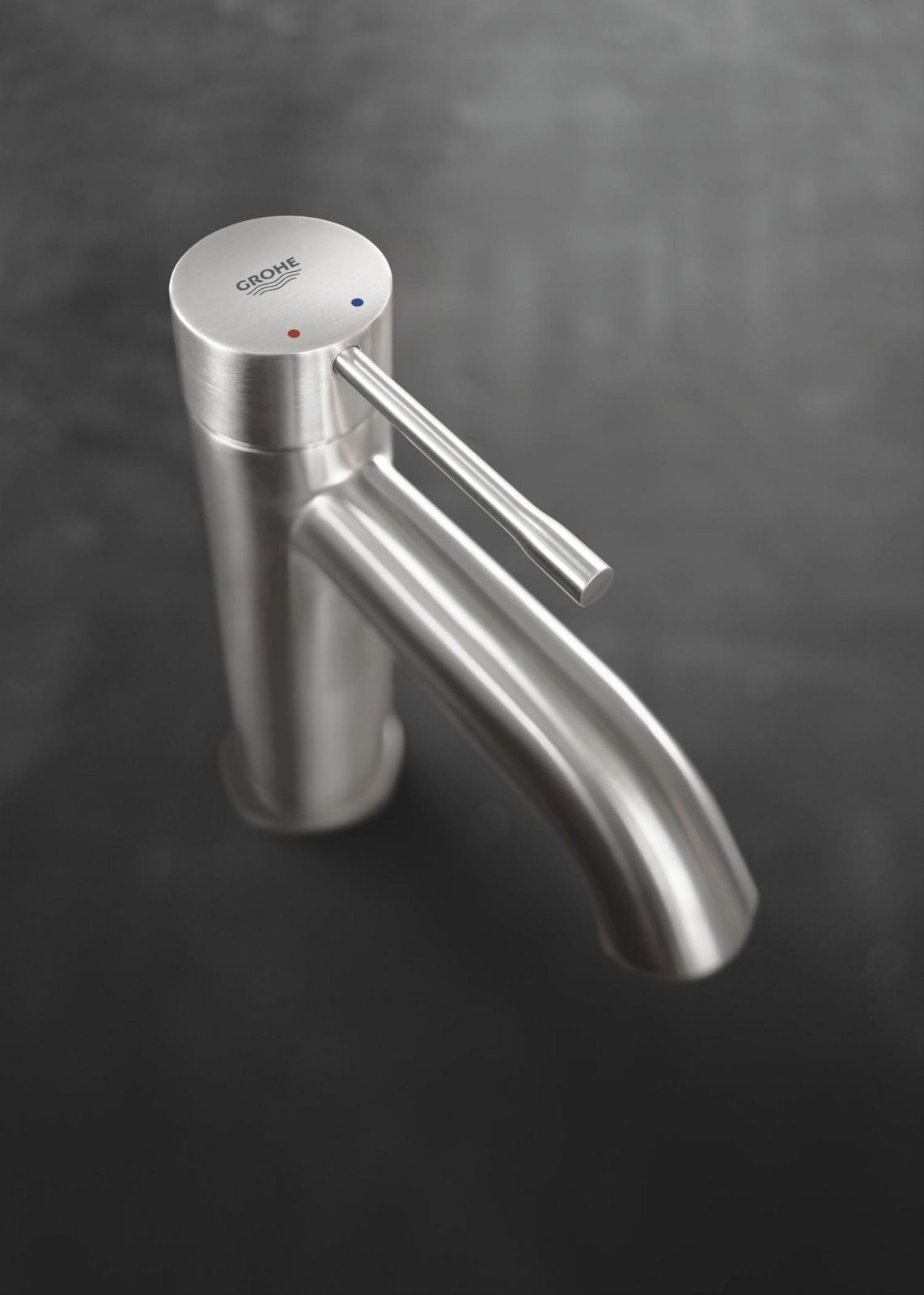 Baterie lavoar Grohe 24171DC1, Essence, S, 174 mm, ventil, mat, otel satinat — imaginea 6