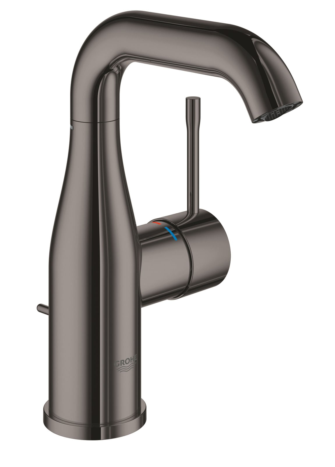 Baterie lavoar Grohe 24173A01, Essence, 3/8'', marimea M, pivotanta, ventil, lucios, grafit — imaginea 2