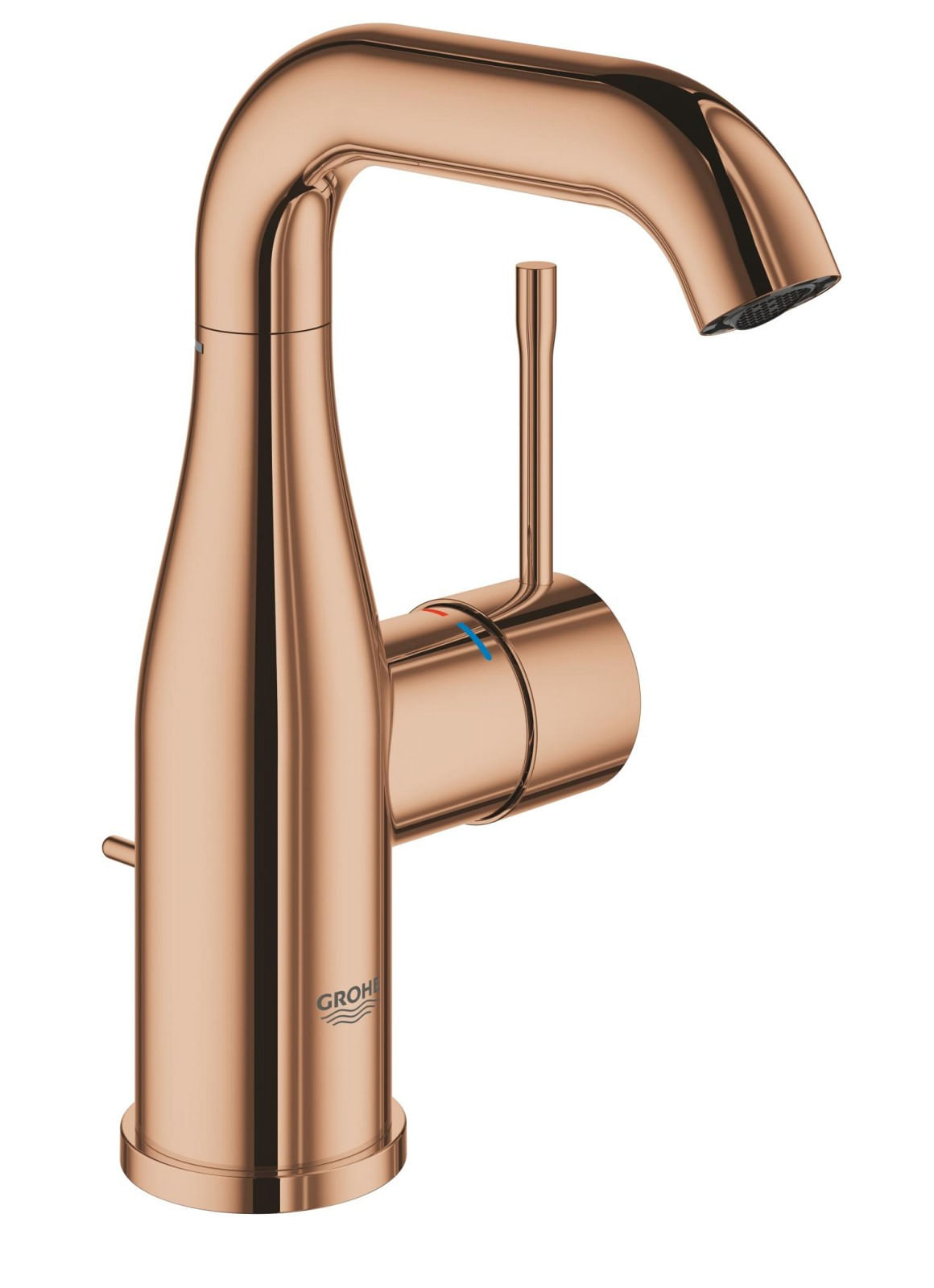 Baterie lavoar Grohe 24173DA1, Essence, 3/8'', M, 193 mm, ventil, lucios, cupru — imaginea 4