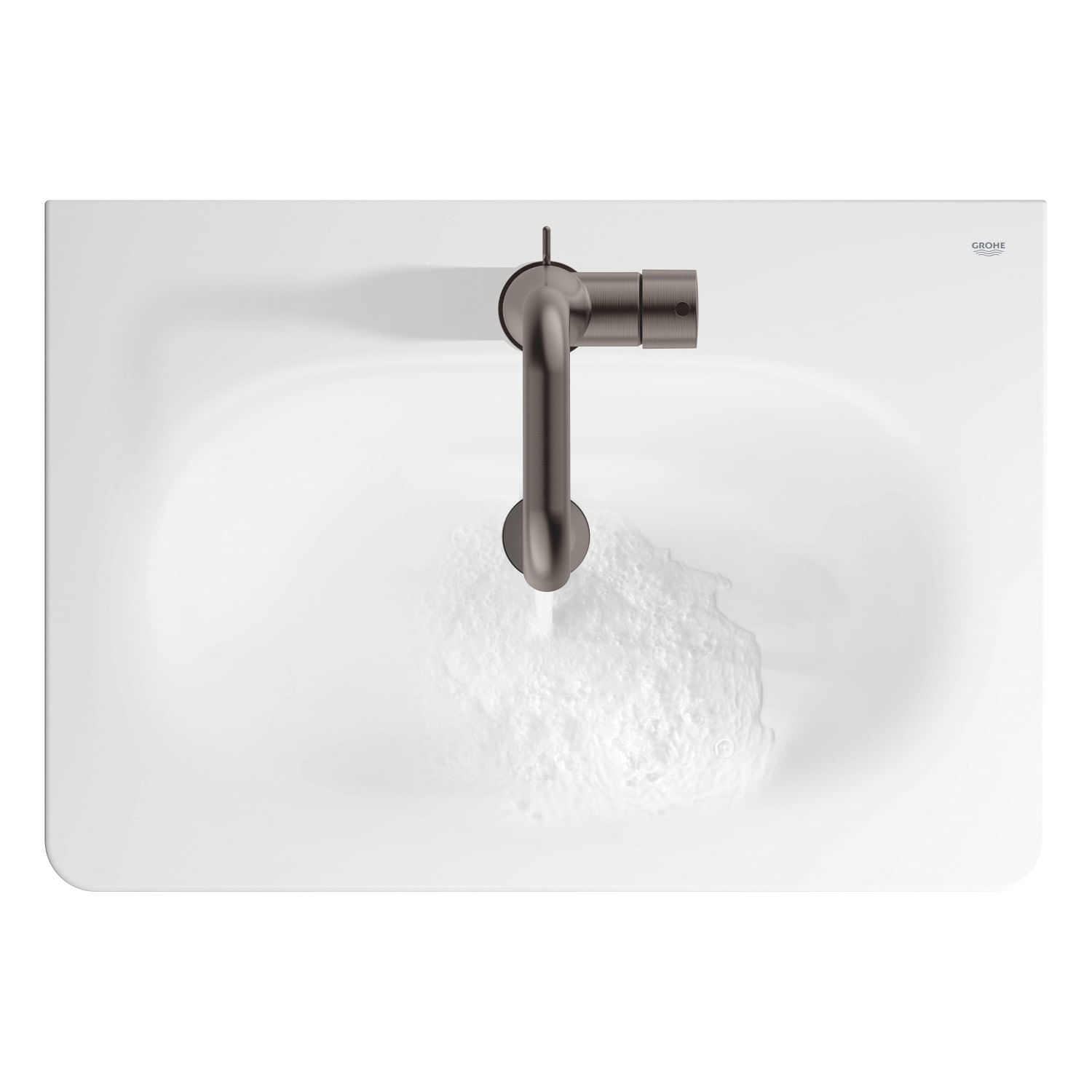 Baterie lavoar Grohe 24173AL1, Essence, 3/8'', M, 193 mm, pivotanta, ventil, mat, grafit — imaginea 3