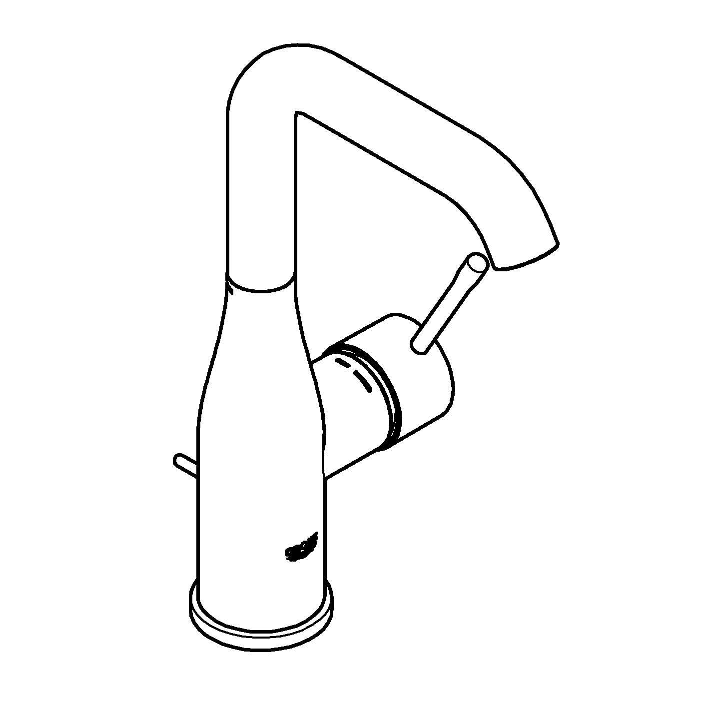 Baterie lavoar Grohe 24174DC1, Essence, L, 244 mm, ventil, mat, otel satinat — imaginea 2