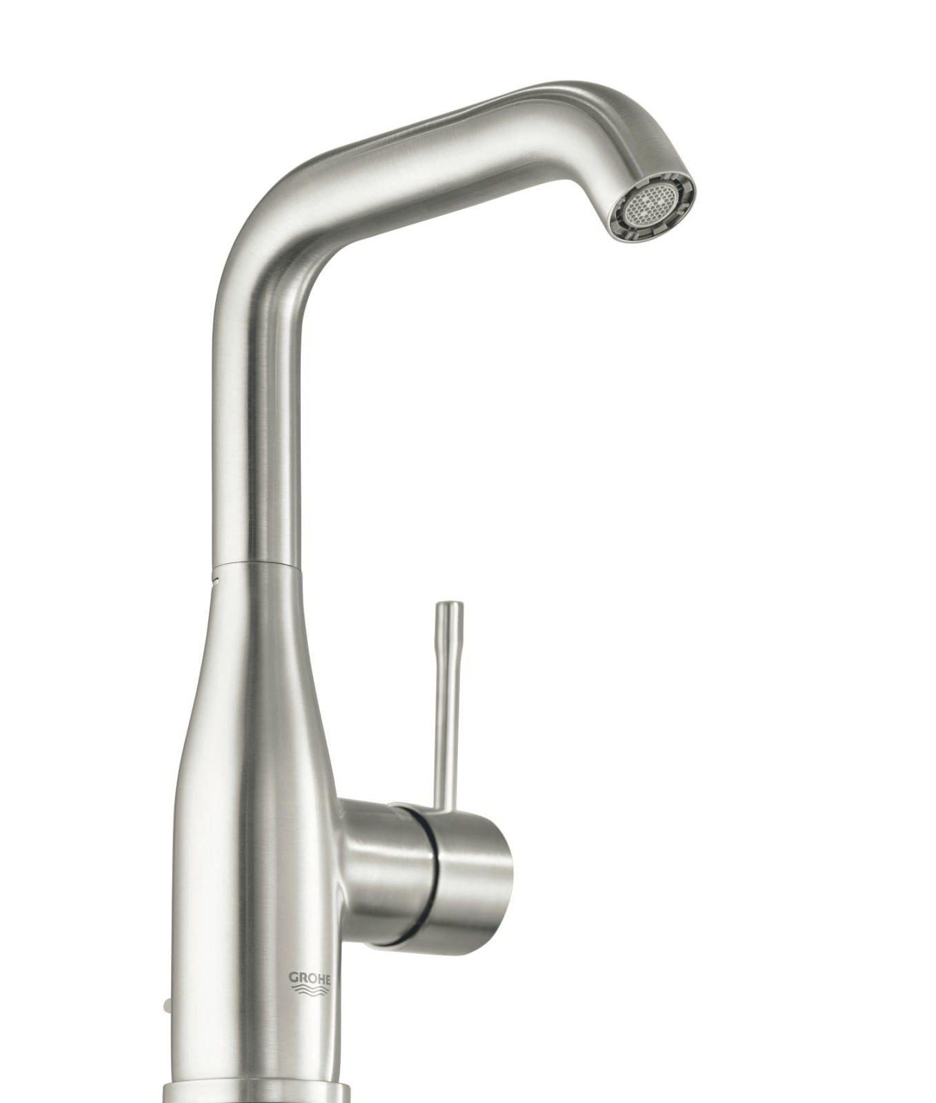 Baterie lavoar Grohe 24174DC1, Essence, L, 244 mm, ventil, mat, otel satinat — imaginea 4