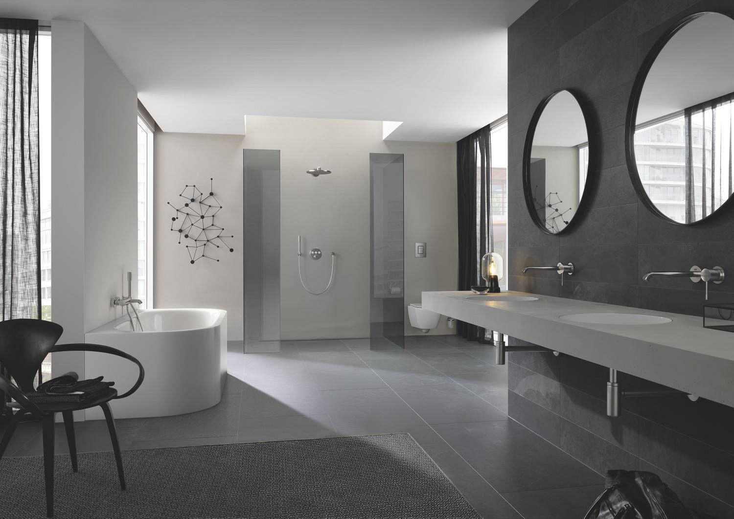 Baterie lavoar Grohe 29192DC1, Essence, pe perete, 183 mm, necesita valva, mat, otel satinat — imaginea 7