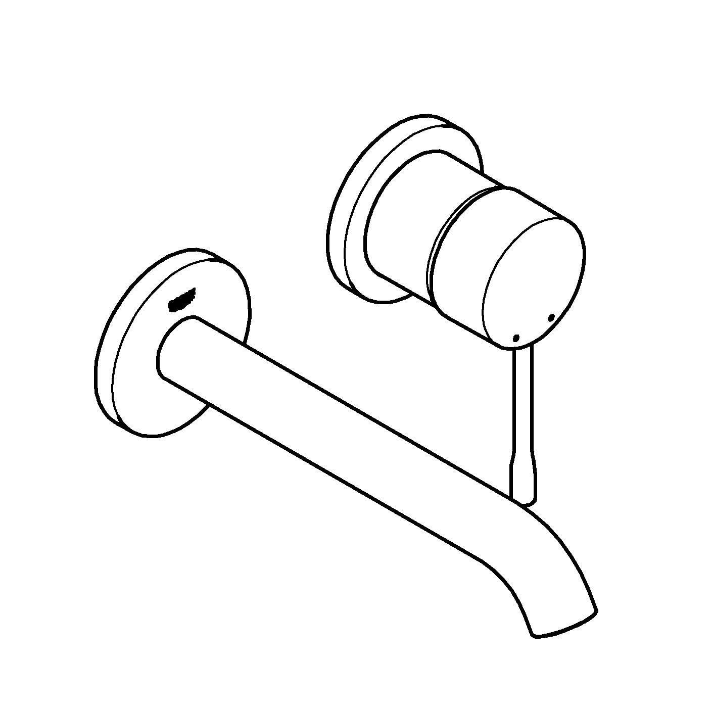 Baterie lavoar Grohe 29192DC1, Essence, pe perete, 183 mm, necesita valva, mat, otel satinat — imaginea 8