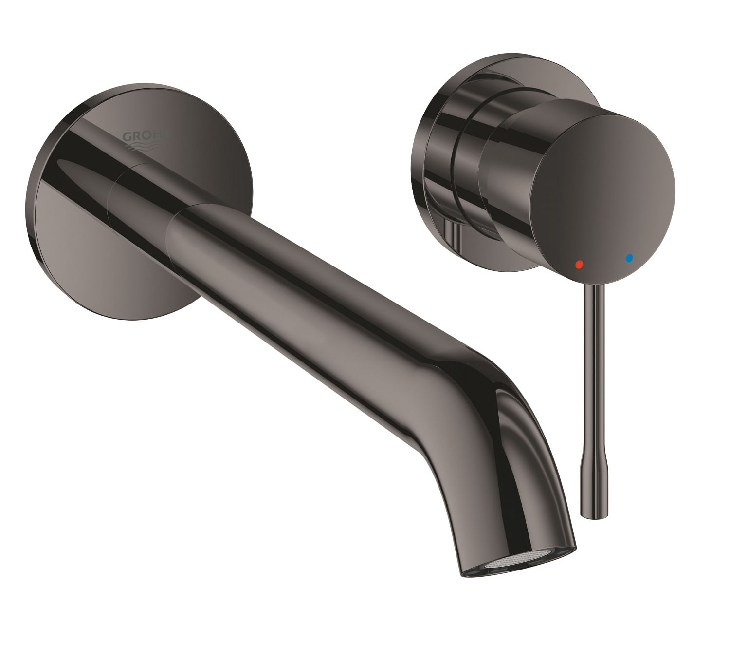 Baterie lavoar Grohe 29193A01, Essence, 1/2'', pe perete, L 230 mm, necesita valva, lucios, grafit — imaginea 2