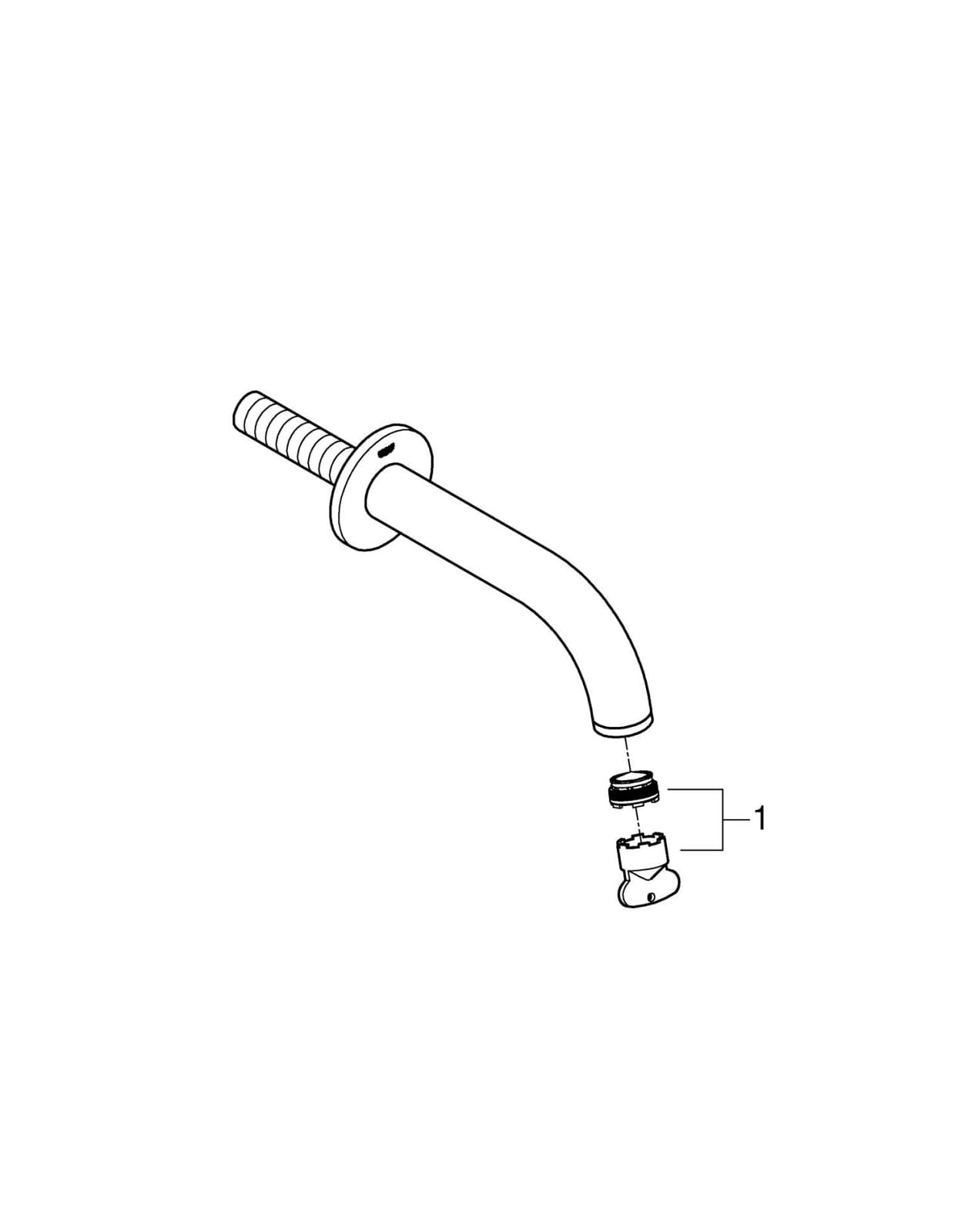 Pipa cada Grohe 13139DA3, Atrio, 1/2'', 171 mm, lucios, cupru — imaginea 3