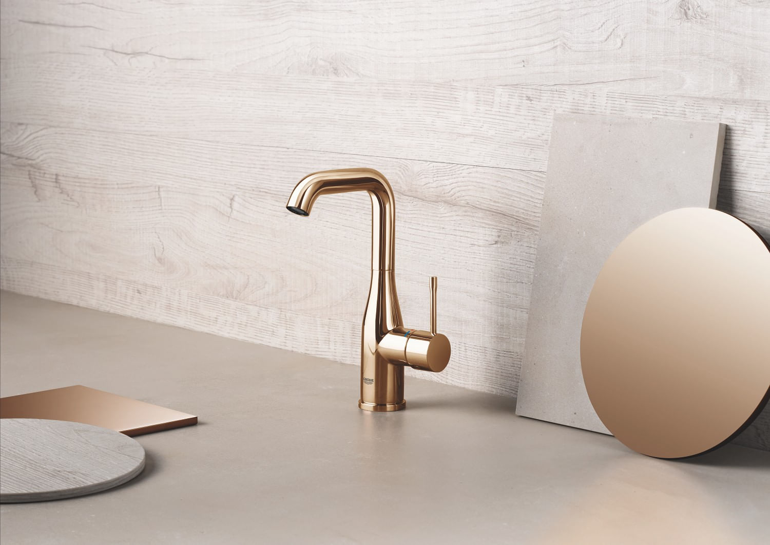 Baterie lavoar Grohe 32628DA1, Essence, 3/8'', L, 244 mm, ventil, lucios, cupru — imaginea 6