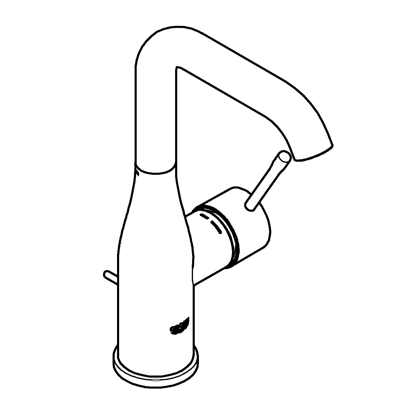 Baterie lavoar Grohe 32628DL1, Essence, 3/8'', marimea L, pivotanta, ventil, mat, cupru — imaginea 4