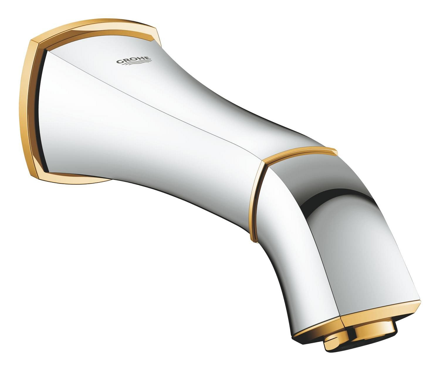 Pipa cada Grohe 13341IG0, Grandera, 1/2'', 177 mm, crom / auriu — imaginea 2