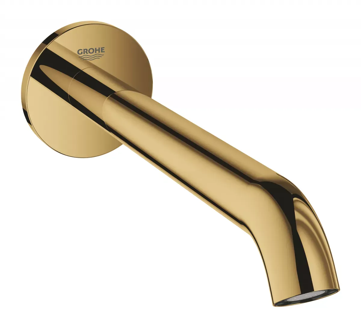 Pipa cada Grohe Essence 13449GL1, 1/2'', incastrat, 221 mm, aerator, lucios, auriu — imaginea 4